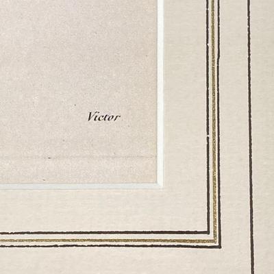 LOT 13: Framed Artwork "Pervenche" by Artist Pierre Joseph Redoute'
