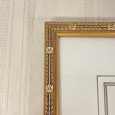 LOT 13: Framed Artwork "Pervenche" by Artist Pierre Joseph Redoute'
