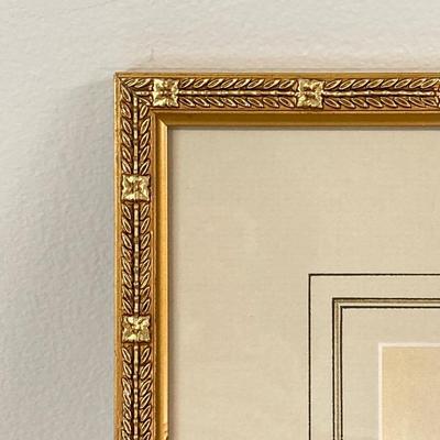 LOT 14: Framed Artwork "Ixia tricolor" by Artist Pierre Joseph Redoute'