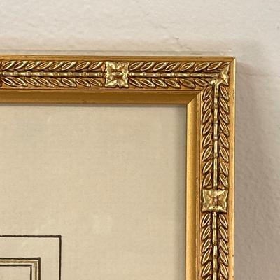 LOT 14: Framed Artwork "Ixia tricolor" by Artist Pierre Joseph Redoute'