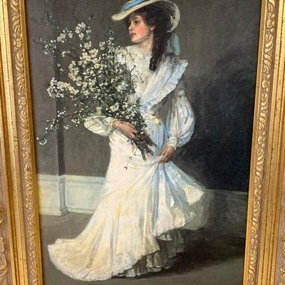 LOT 15: Beautiful Gold Framed Artwork Titled - "Spring" by The Shadow Catchers Group