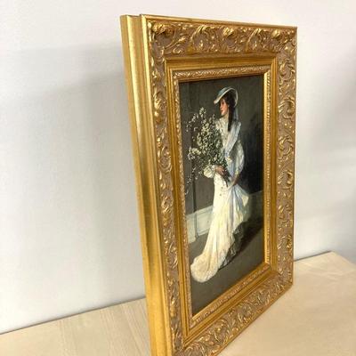 LOT 15: Beautiful Gold Framed Artwork Titled - "Spring" by The Shadow Catchers Group