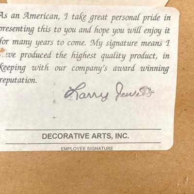 LOT 16: Decorative Arts, Inc. Framed Floral Artwork