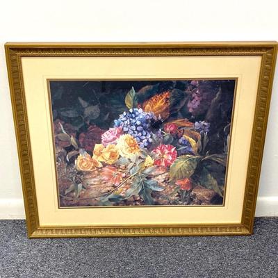LOT 16: Decorative Arts, Inc. Framed Floral Artwork