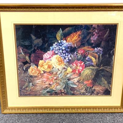 LOT 16: Decorative Arts, Inc. Framed Floral Artwork