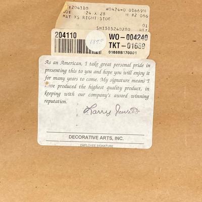LOT 16: Decorative Arts, Inc. Framed Floral Artwork