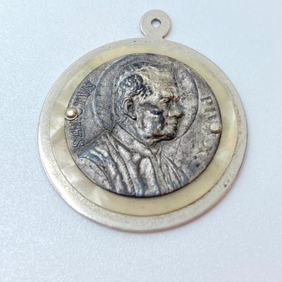 LOT 18: Large Collection of Religious Medals, Pins, Pendants and More