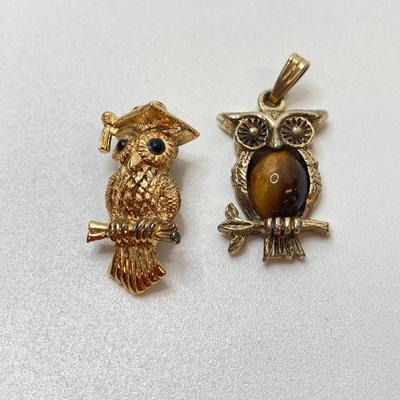LOT 19: Collection of Owl Jewelry - Necklaces and Pendants (18" to 24")