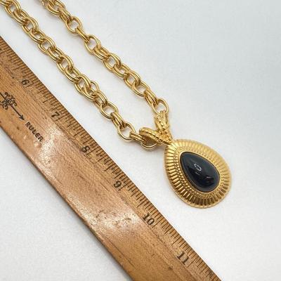 LOT 20: Multi Strand Necklace and Bracelet with Gold Tone Pendant Necklace