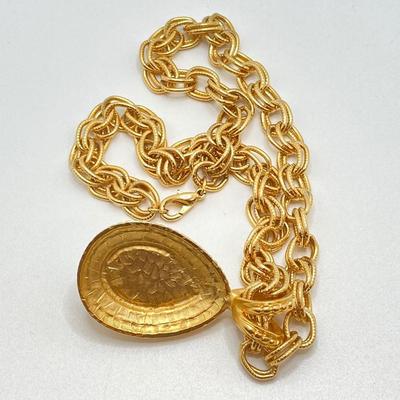 LOT 20: Multi Strand Necklace and Bracelet with Gold Tone Pendant Necklace