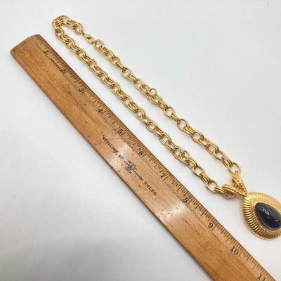 LOT 20: Multi Strand Necklace and Bracelet with Gold Tone Pendant Necklace