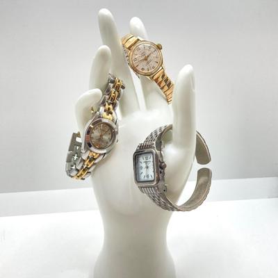 LOT 21: Watch Collection - Embe Swiss Watch, Armitron Now and Liz Claiborne