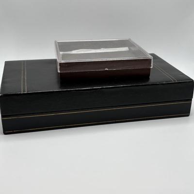 LOT 81 Men's Jewelry Collection: Cufflinks, Tie Clips, Buxton Wallet