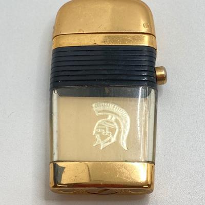 LOT 85: Vintage Lighters and Jewelry - Engraved Brass Zippo, Scripto and Stainless Steel Bracelet