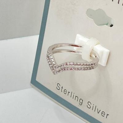 LOT 86: Sugarfix by Baublebar 14k Gold Plated / Sterling Silver Earrings, SAG Harbor Sterling Ring and Touch of Silver Hint of Gold Rings...