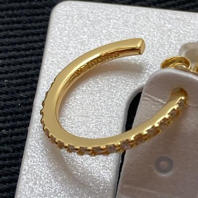 LOT 86: Sugarfix by Baublebar 14k Gold Plated / Sterling Silver Earrings, SAG Harbor Sterling Ring and Touch of Silver Hint of Gold Rings...