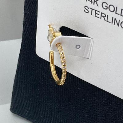 LOT 86: Sugarfix by Baublebar 14k Gold Plated / Sterling Silver Earrings, SAG Harbor Sterling Ring and Touch of Silver Hint of Gold Rings...