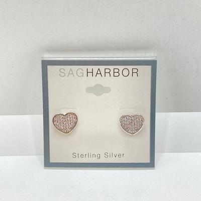 LOT 88: Pair of SAG Harbor Sterling Silver Earrings with Sugarfix by Baubebar 14k Gold Plated / Sterling Silver Earrings in Original...