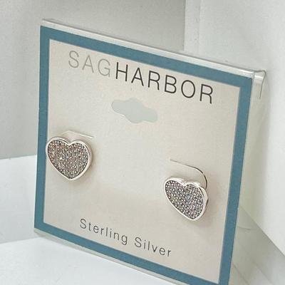 LOT 88: Pair of SAG Harbor Sterling Silver Earrings with Sugarfix by Baubebar 14k Gold Plated / Sterling Silver Earrings in Original...