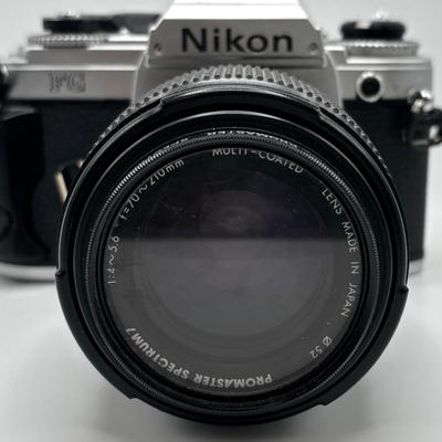 LOT 101: Nikon FG-20 35mm Film Camera w/50mm f/1.8 Lens