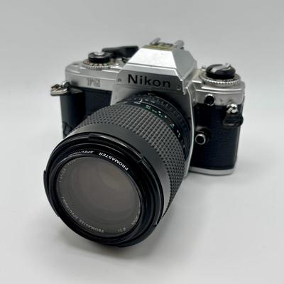 LOT 101: Nikon FG-20 35mm Film Camera w/50mm f/1.8 Lens