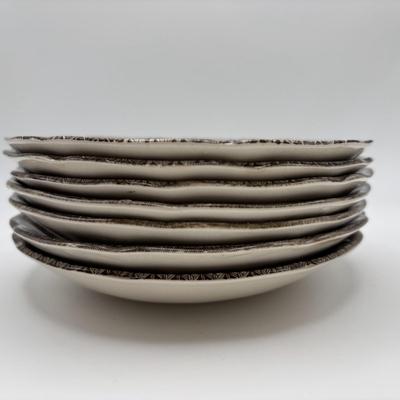 LOT 102: Vintage Johnson Bros., "The Friendly Village" Teacups (6) & Saucers (7), Franciscan "Poppy" Saucers (4)