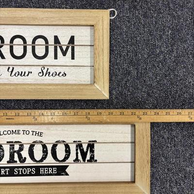 LOT 110: First Impressions Mud Room Signs (3)