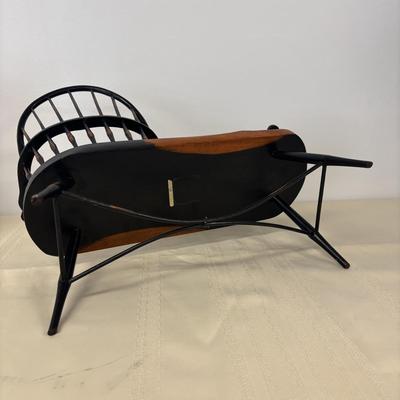 LOT 113: Rae Dunn Artisan Collection "Love" Lamp, Windsor Style Doll Gossip Bench, Signed & Dated Pressed Flower Wall Art...