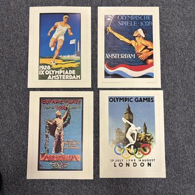 LOT 118: Set of Centennial Celebration The Olympiad Greatest Moments Poster Collection & Calgary 1988 Winter Olympic Winter Games Stein