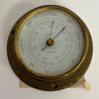 LOT 141: Vintage Marine Barometer, Boro of Riverton Zone Plan Map, Paper Weights, Ashtrays, & Esquire Magazine
