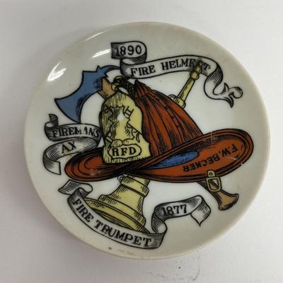 LOT 141: Vintage Marine Barometer, Boro of Riverton Zone Plan Map, Paper Weights, Ashtrays, & Esquire Magazine