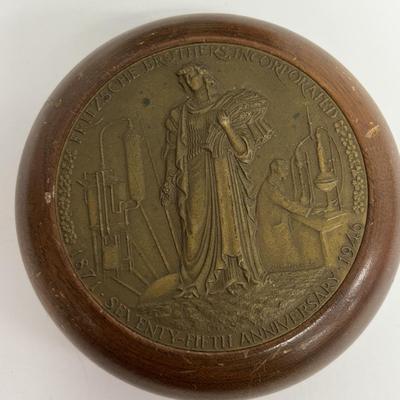 LOT 141: Vintage Marine Barometer, Boro of Riverton Zone Plan Map, Paper Weights, Ashtrays, & Esquire Magazine