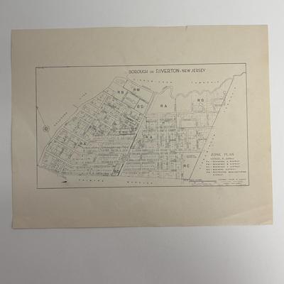 LOT 141: Vintage Marine Barometer, Boro of Riverton Zone Plan Map, Paper Weights, Ashtrays, & Esquire Magazine