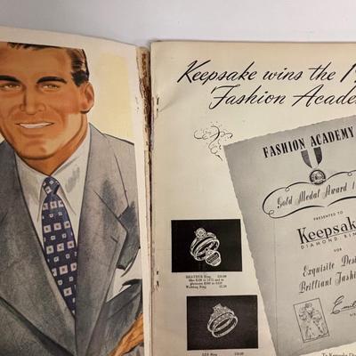 LOT 141: Vintage Marine Barometer, Boro of Riverton Zone Plan Map, Paper Weights, Ashtrays, & Esquire Magazine