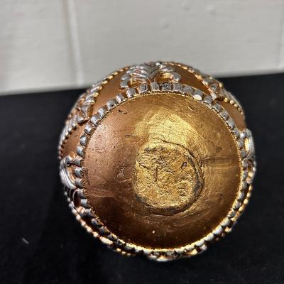 Vintage Christmas ornament candle