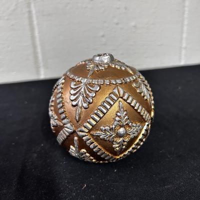 Vintage Christmas ornament candle