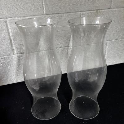 Large hurricane lamp shades (2)
