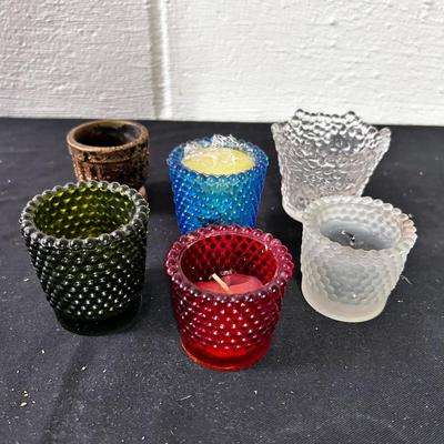 Collection of Vintage tea light candle holders