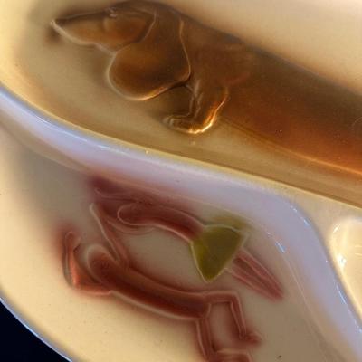 1958 LANE&CO HOTDOG PLATTER USA