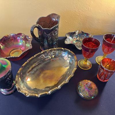 CARNIVAL GLASS LOT