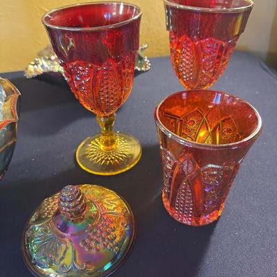 CARNIVAL GLASS LOT