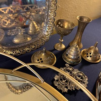 BRASS AND GOLD DÉCOR LOT