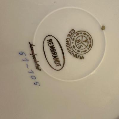 REMBRANDT CZECHOSLOVAKIA CABINET PLATE LOT
