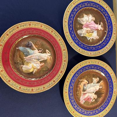 REMBRANDT CZECHOSLOVAKIA CABINET PLATE LOT