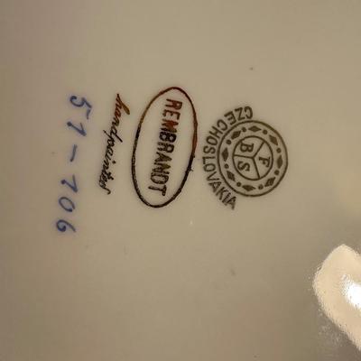 REMBRANDT CZECHOSLOVAKIA CABINET PLATE LOT