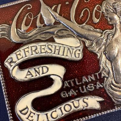 NUDE COCA COLA BELT BUCKLE