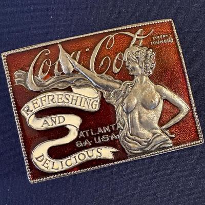 NUDE COCA COLA BELT BUCKLE