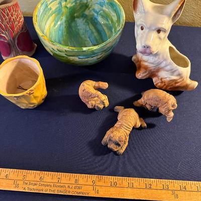 POTTERY, WESTIE TERRIER LOT