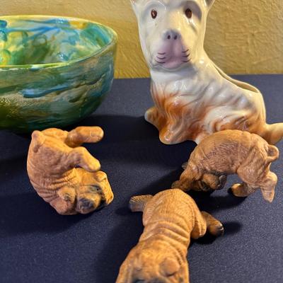 POTTERY, WESTIE TERRIER LOT