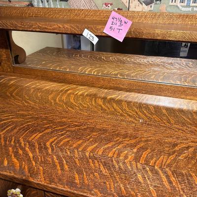 ANTIQUE TIGER OAK BUFFET